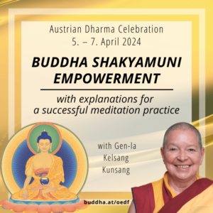 Austrian Dharma Celebration - English Banner