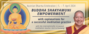 Austrian Dharma Celebration - English Banner