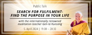 Find the purpose in your life - public talk
