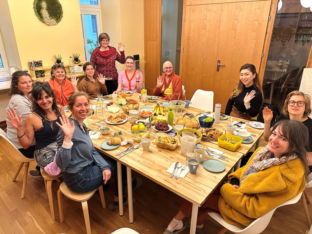 Gebete Weltfrieden mit Brunch