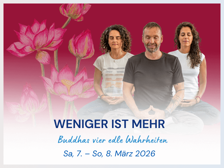 KMC-4-Wahrheiten-Teil1-WenigerIstMehr-2026-rechteck Drei ältere Menschen beim Meditieren